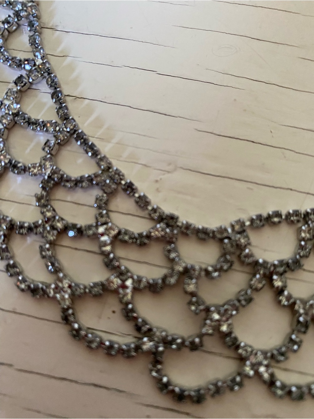 Vintage Rhinestone Collar - Picture 4 of 10